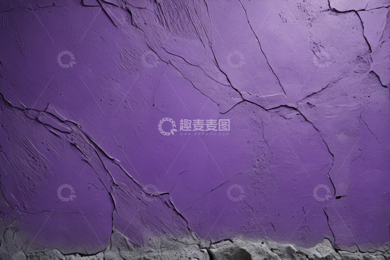 高清大图下载【趣麦麦图】紫色裂纹墙面纹理