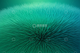 绿色毛绒质感特写