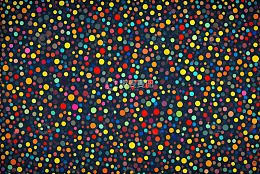 多彩圆点抽象背景