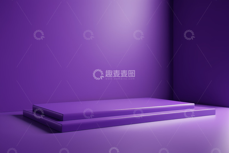高清大图下载【趣麦麦图】紫色背景展示平台