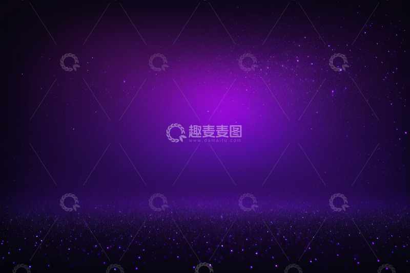 高清大图下载【趣麦麦图】紫色发光粒子背景