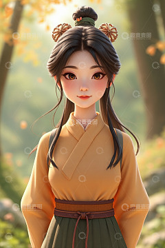 古风少女户外肖像