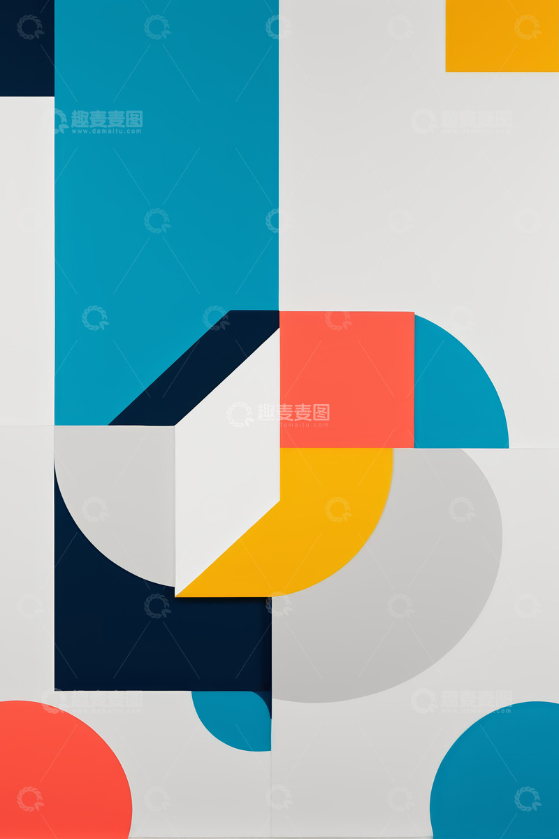 高清大图下载【趣麦麦图】几何图形抽象艺术背景素材