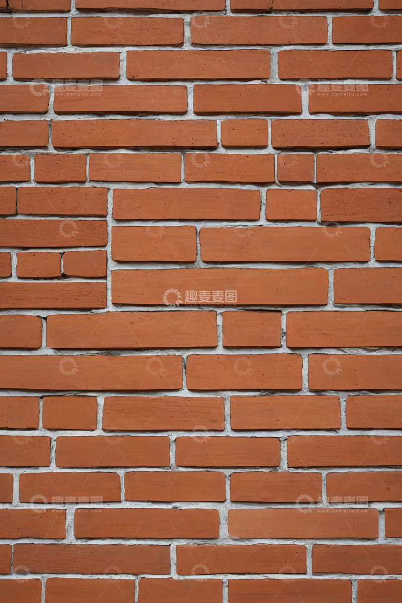 高清大图下载【趣麦麦图】红砖墙纹理特写