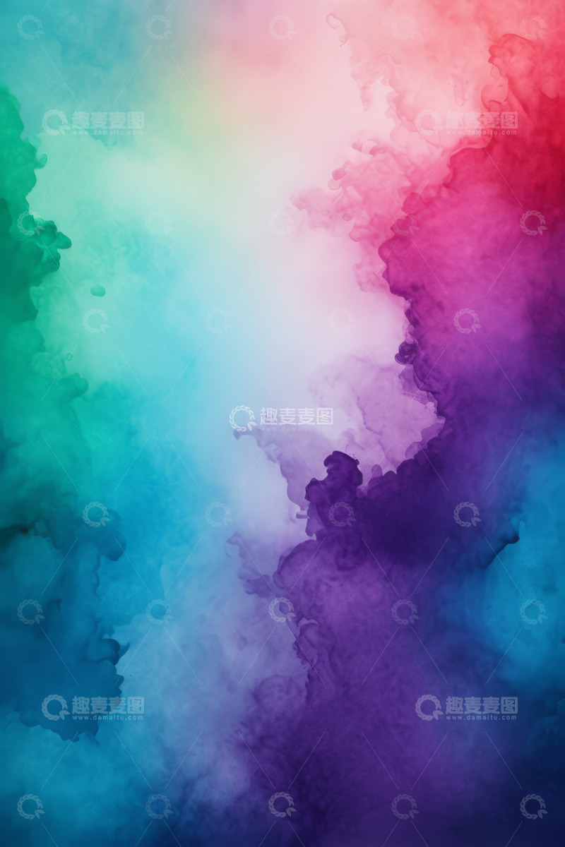 高清大图下载【趣麦麦图】彩色墨水混合背景