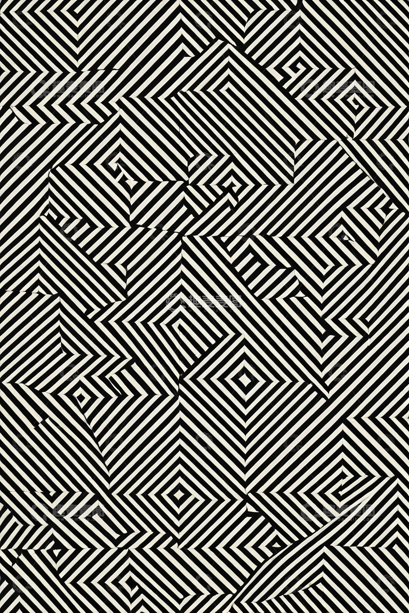 高清大图下载【趣麦麦图】黑白几何线条图案背景