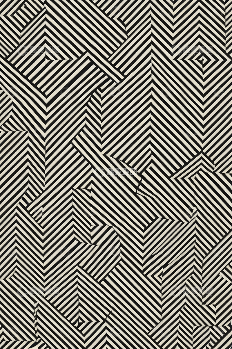 高清大图下载【趣麦麦图】黑白条纹几何图案背景素材