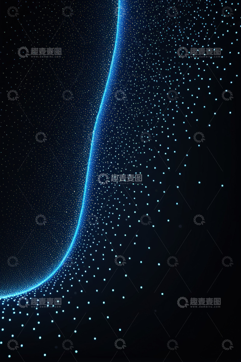 高清大图下载【趣麦麦图】蓝色发光抽象背景图案