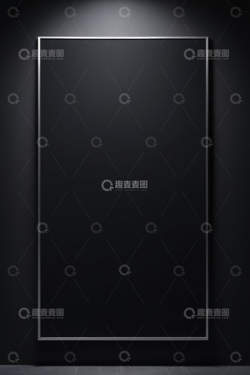 高清大图下载【趣麦麦图】黑色背景现代边框装饰素材