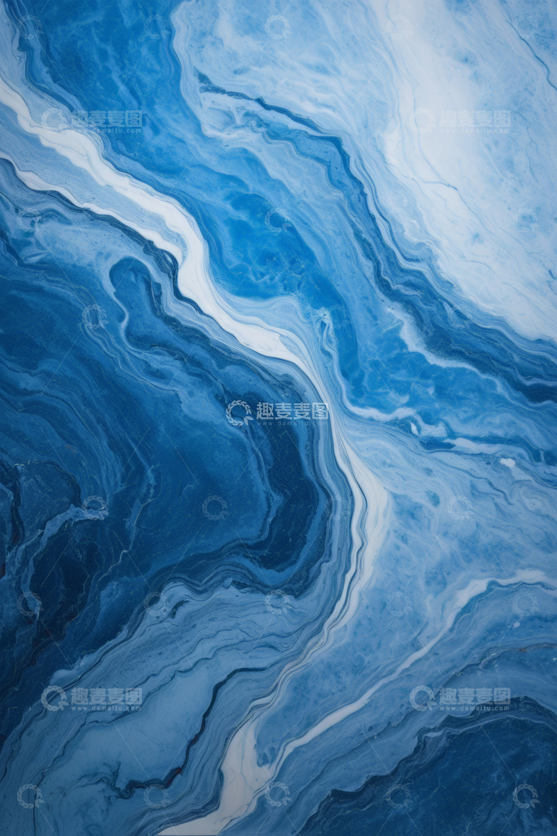 高清大图下载【趣麦麦图】蓝色流体艺术纹理背景