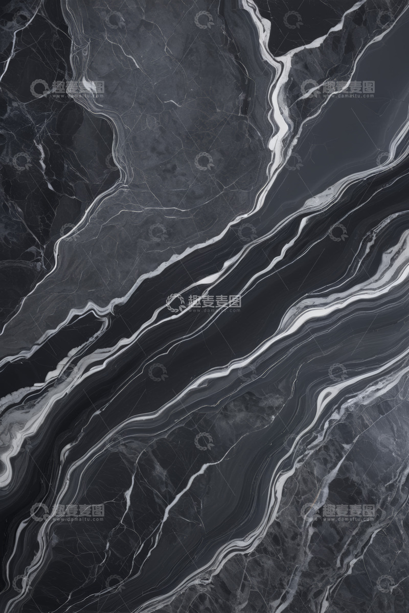 高清大图下载【趣麦麦图】黑色大理石纹理背景