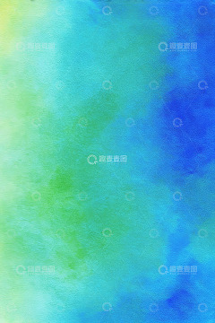 蓝绿色渐变水彩背景素材
