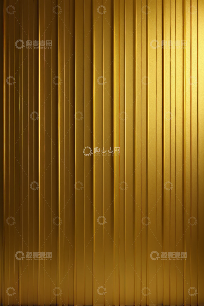 高清大图下载【趣麦麦图】金色竖条纹背景素材