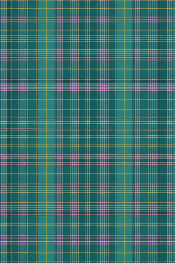 绿底彩色格子图案背景