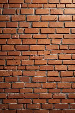 红色砖墙纹理特写