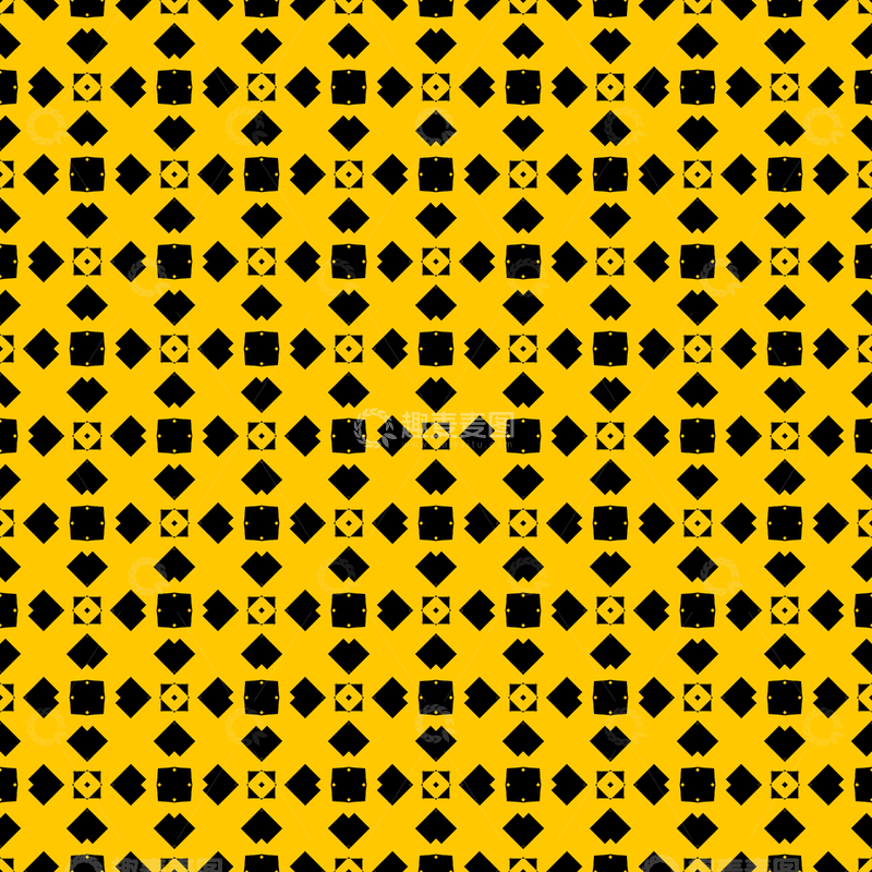 源文件下载【趣麦麦图】黄黑几何花纹背景图167