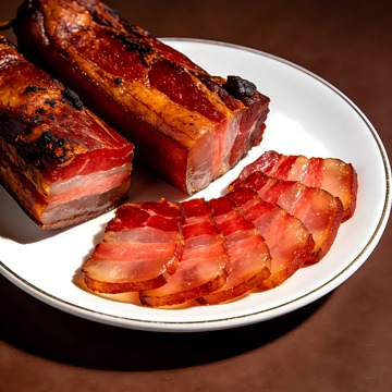 一盘美味腊肉