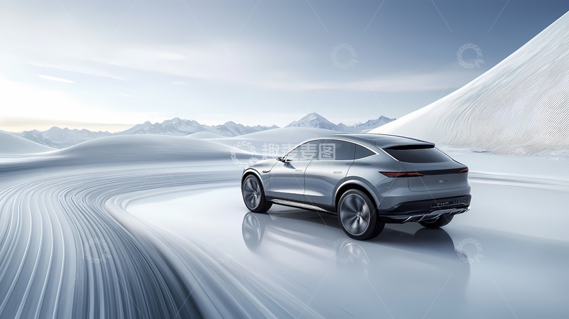 高清大图下载【趣麦麦图】雪地跑车概念车展示