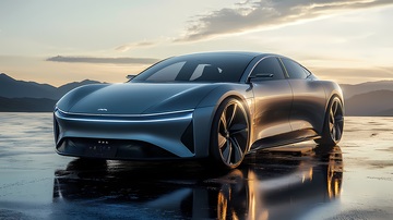 未来感轿车概念设计展示