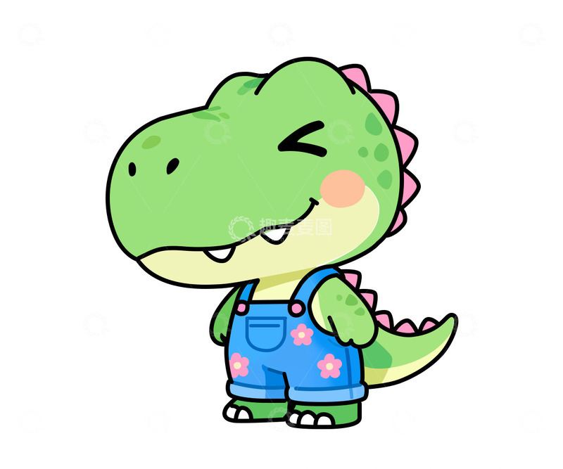 源文件下载【趣麦麦图】-Q版霸王龙卡通风格3