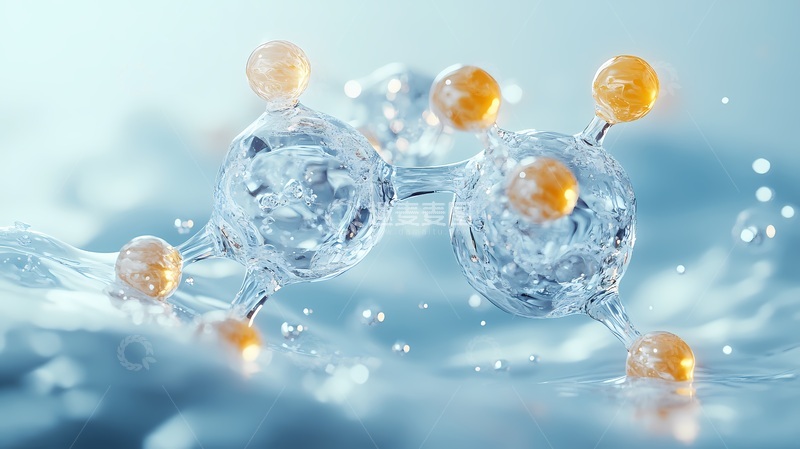 高清大图下载【趣麦麦图】分子模型科学示意图