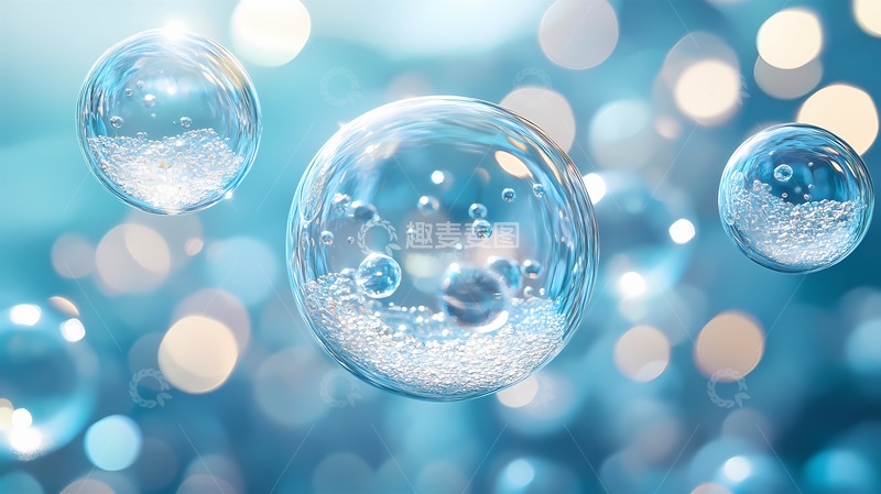 高清大图下载【趣麦麦图】梦幻水泡光斑艺术背景