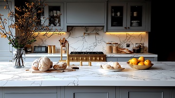 现代厨房烘焙场景设计素材