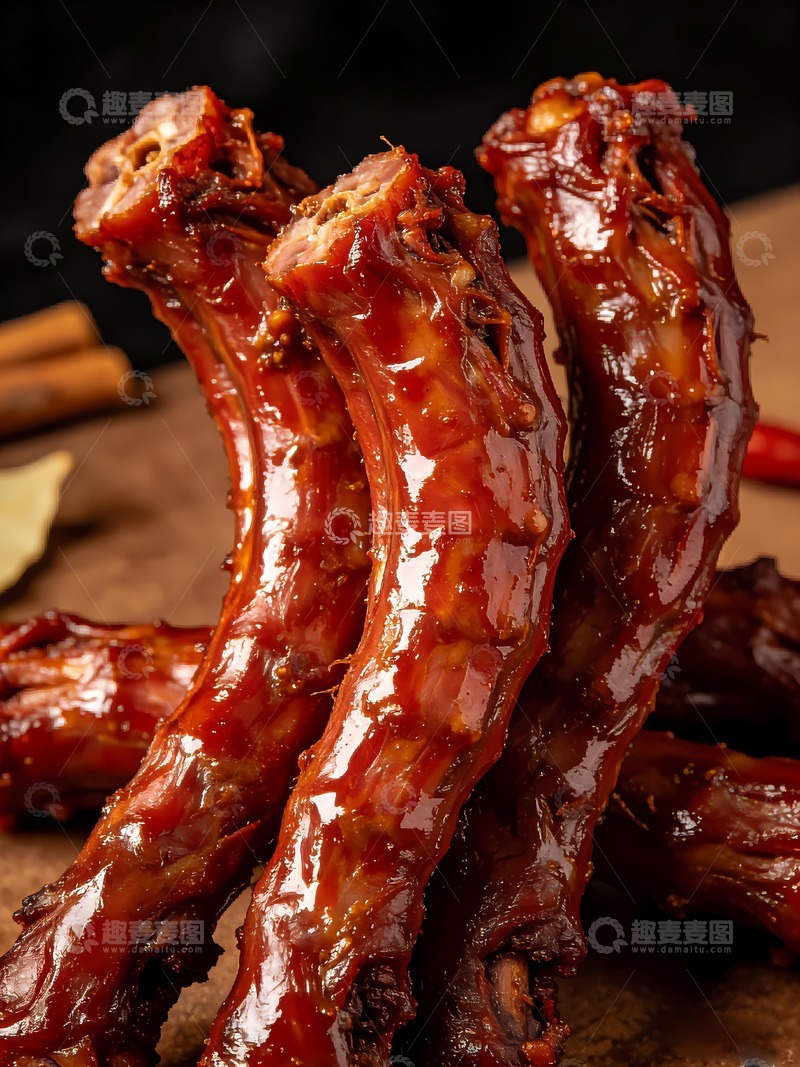 高清大图下载【趣麦麦图】色泽诱人的鸭脖