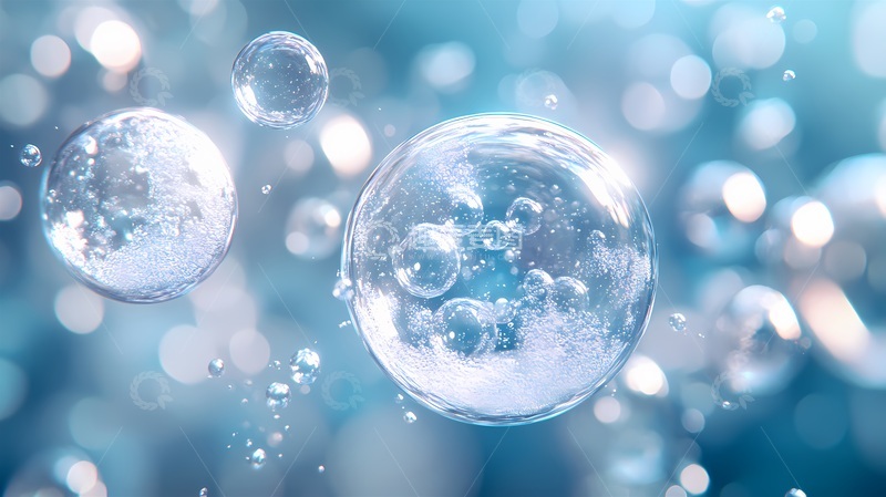 高清大图下载【趣麦麦图】泡泡抽象艺术背景设计素材