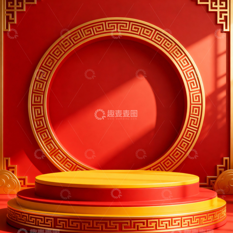 高清大图下载【趣麦麦图】新年元旦春节背景_方屏007