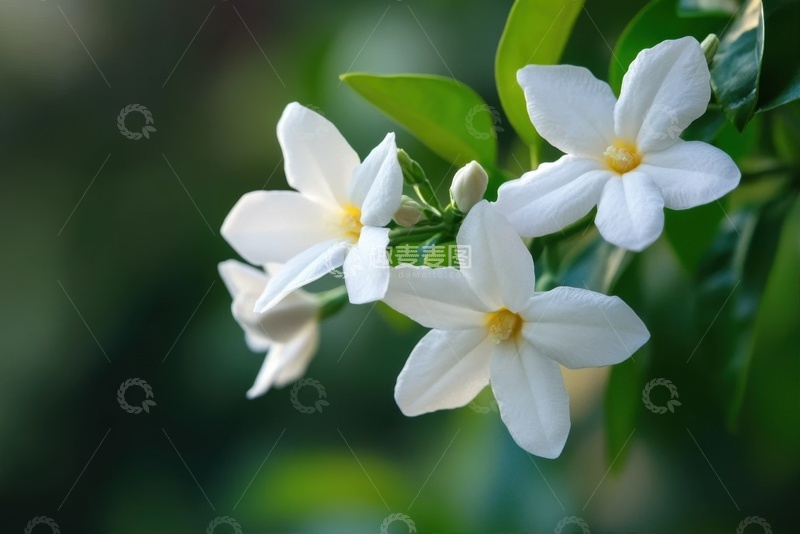 高清大图下载【趣麦麦图】盛开的白色小花朵