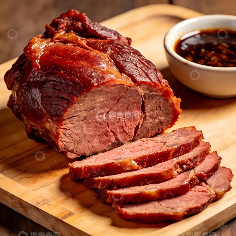 高清大图下载【趣麦麦图】切片的酱牛肉