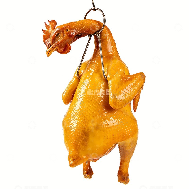 高清大图下载【趣麦麦图】一只吊着的吊烧鸡