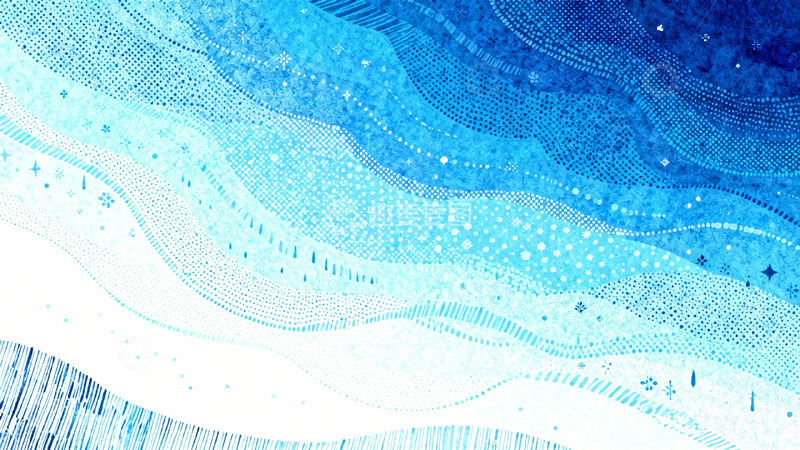 高清大图下载【趣麦麦图】蓝色渐变点状纹理背景