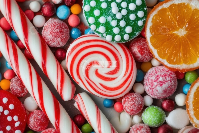高清大图下载【趣麦麦图】一堆各式各样的糖果