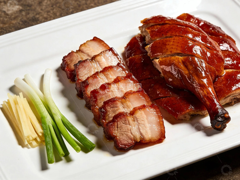 高清大图下载【趣麦麦图】精致烤鸭美食摄影