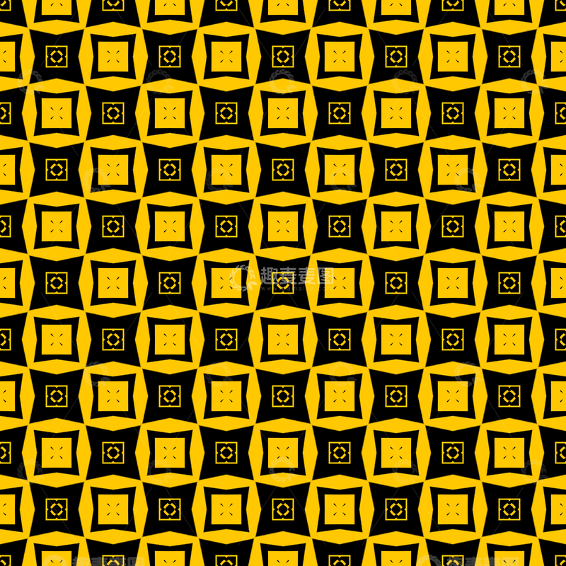 源文件下载【趣麦麦图】黄黑几何花纹背景图269