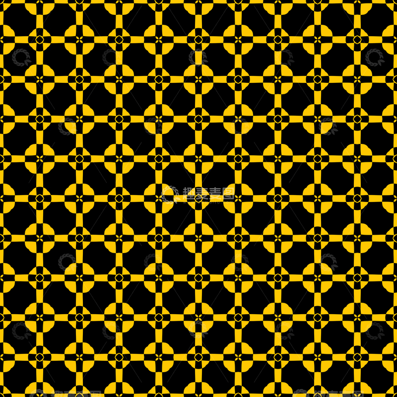 源文件下载【趣麦麦图】黄黑几何花纹背景图184