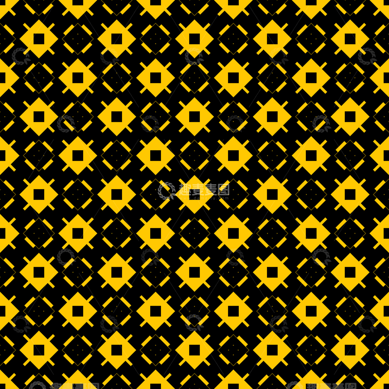 源文件下载【趣麦麦图】黄黑几何花纹背景图267