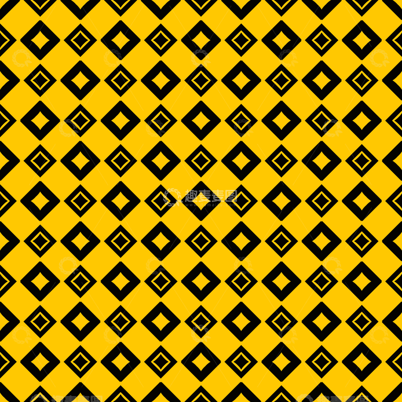 源文件下载【趣麦麦图】黄黑几何花纹背景图223