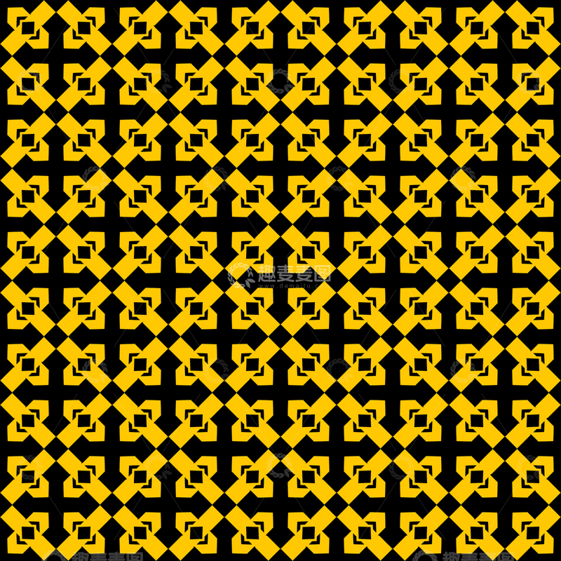 源文件下载【趣麦麦图】黄黑几何花纹背景图266