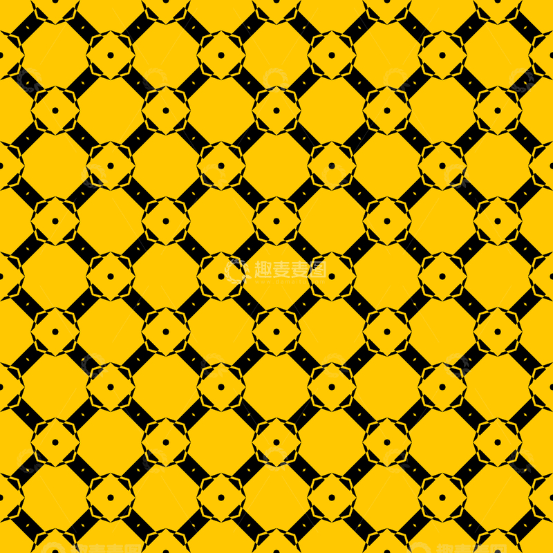 源文件下载【趣麦麦图】黄黑几何花纹背景图250
