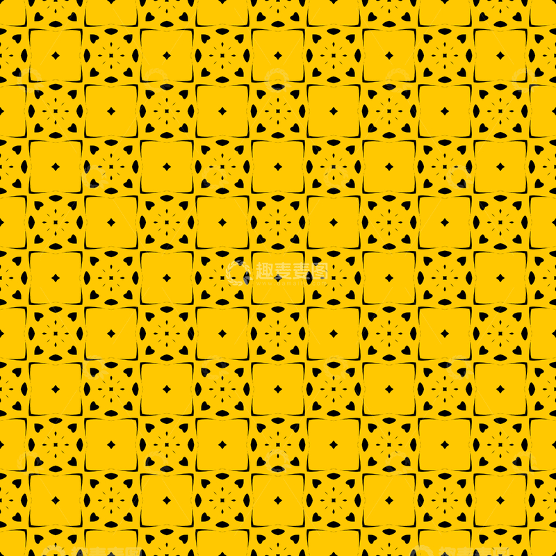 源文件下载【趣麦麦图】黄黑几何花纹背景图307
