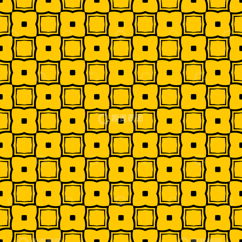 源文件下载【趣麦麦图】黄黑几何花纹背景图294