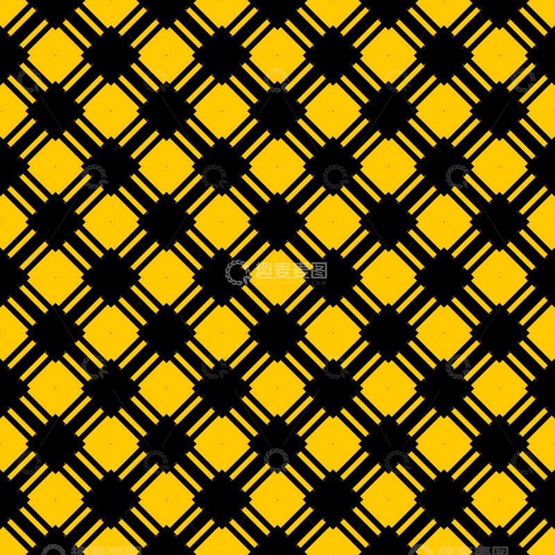 源文件下载【趣麦麦图】黄黑几何花纹背景图330