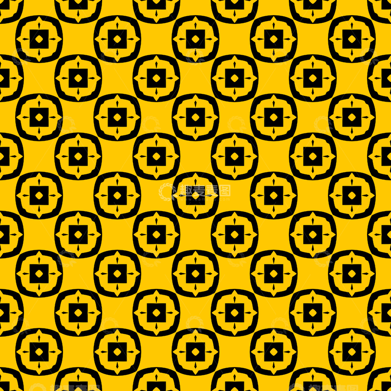 源文件下载【趣麦麦图】黄黑几何花纹背景图295