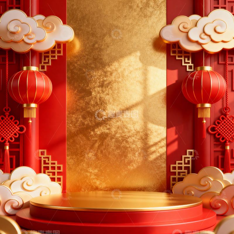 高清大图下载【趣麦麦图】 新年元旦春节背景_方屏024