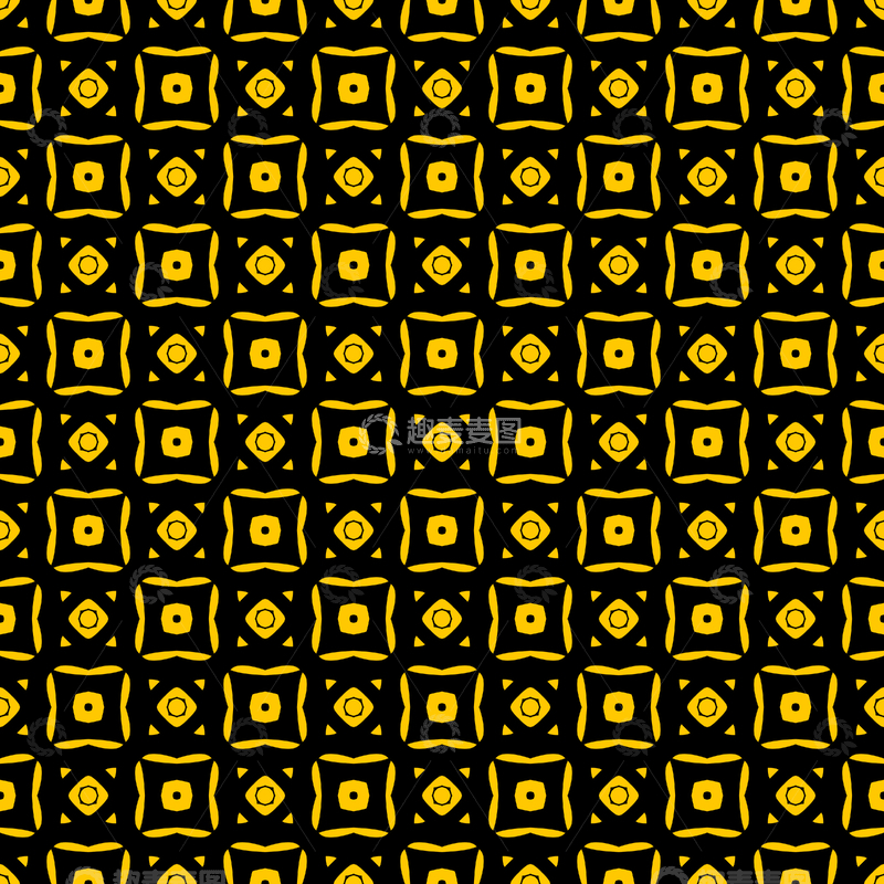 源文件下载【趣麦麦图】黄黑几何花纹背景图293