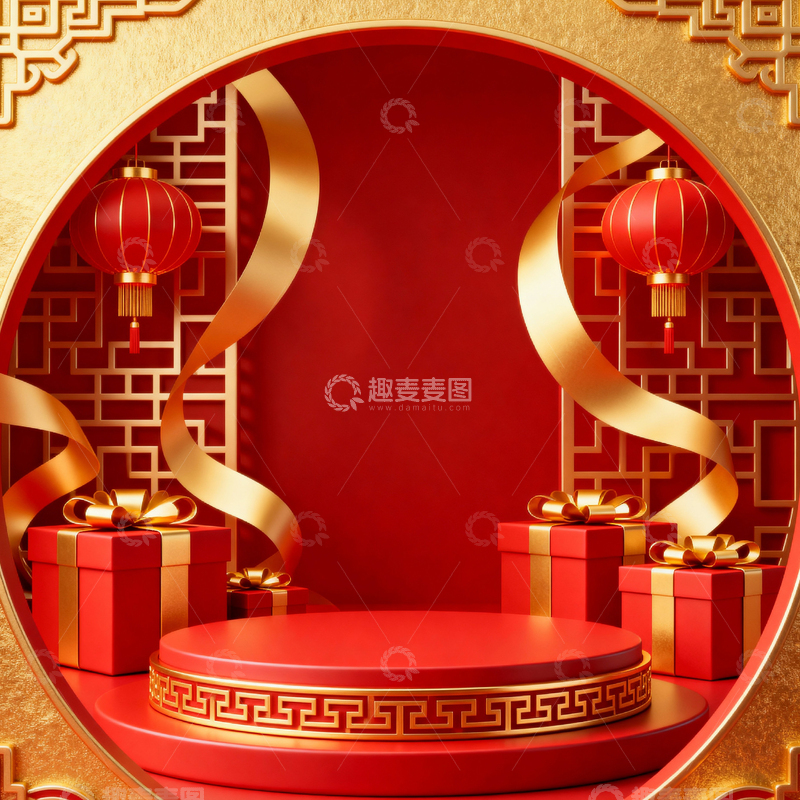 高清大图下载【趣麦麦图】 新年元旦春节背景_方屏039