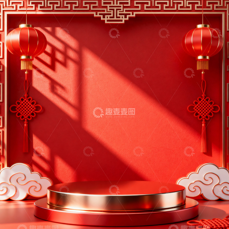 高清大图下载【趣麦麦图】 新年元旦春节背景_方屏034